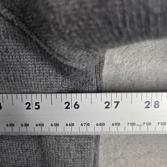 Mens The North Face Gray 1/4 Zip Fleece Pullover Sweatshirt Polyester Size XXL - Picture 6 of 7